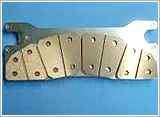 Sintered brake lining for high-speed railroad vehicles on local lines