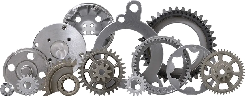 粉末冶金製法で作った製品の写真