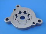 High efficiency electric oil pump parts for HEVs clutch engagement (high pressure application)