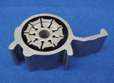 Development of Long/complex Shape Rotor and Slide for Variable Displacement Vane Pumps
